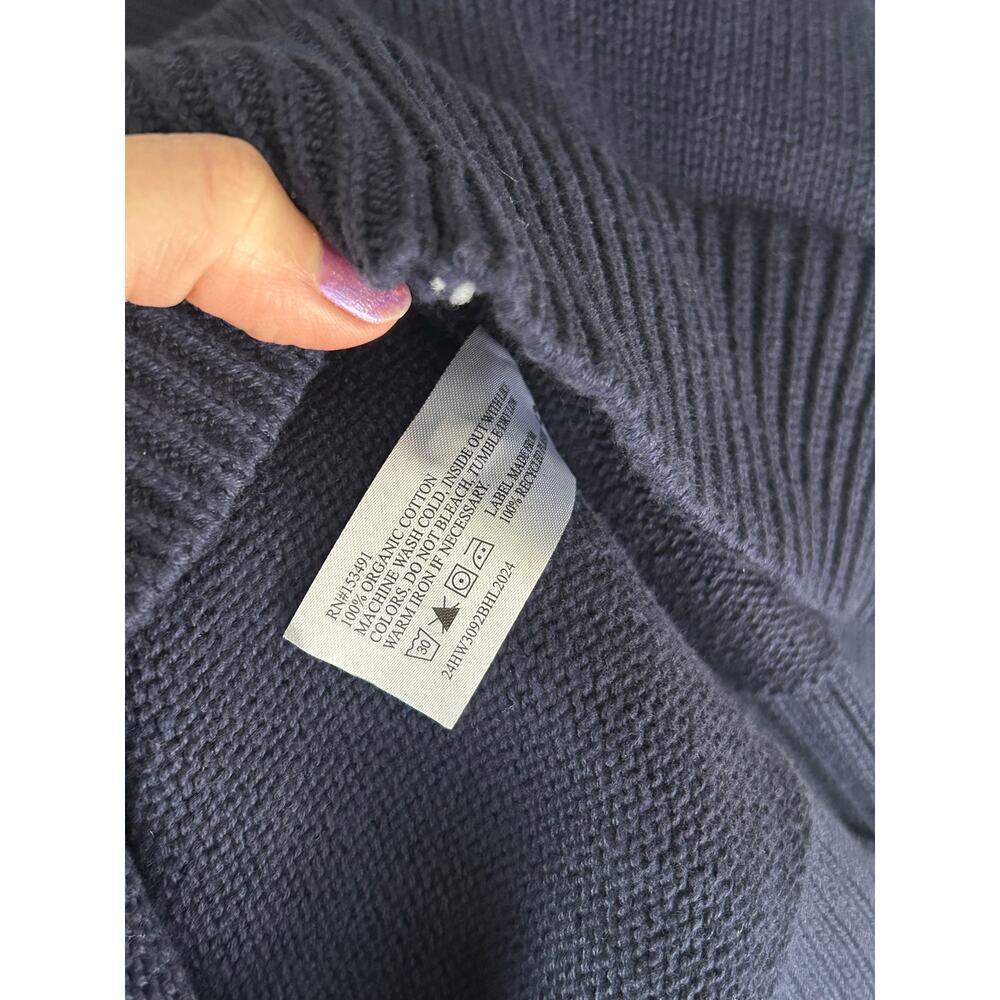 Hope & Henry Fair Isle Casual Knitted Sweater Dark Blue, Sz S, NWT - Picture 4 of 4